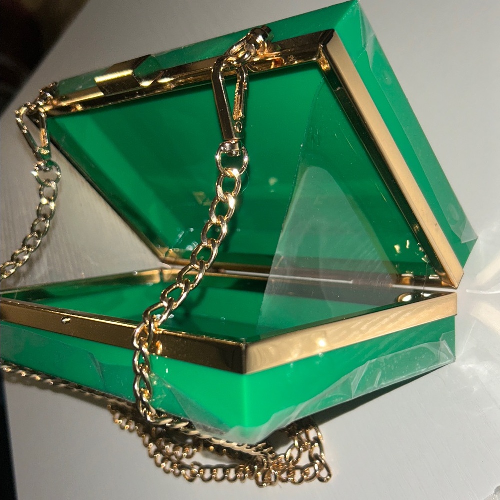 Green evil Eye Design Clutch Bag - Picture 5 of 7